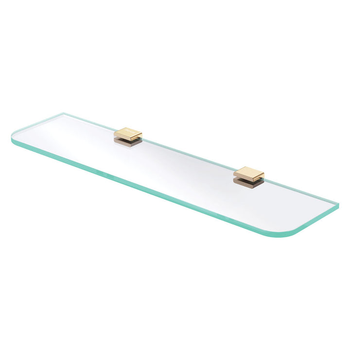 Tono Glass Shelf Urban Brass – Luxury Brass Shelf | Pilbara Bathroom Warehouse Perth and regional Western Australia