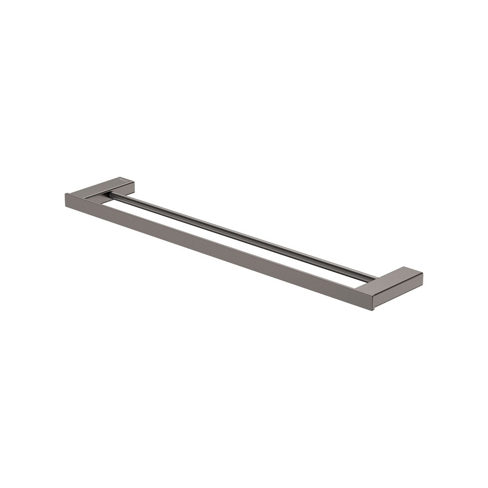 Tono Double Towel Rail 610mm Gun Metal – Bold Bathroom Finish | Pilbara Bathroom Warehouse Perth and regional Western Australia