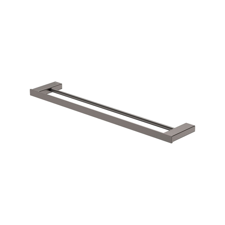 Tono Double Towel Rail 610mm Gun Metal – Bold Bathroom Finish | Pilbara Bathroom Warehouse Perth and regional Western Australia