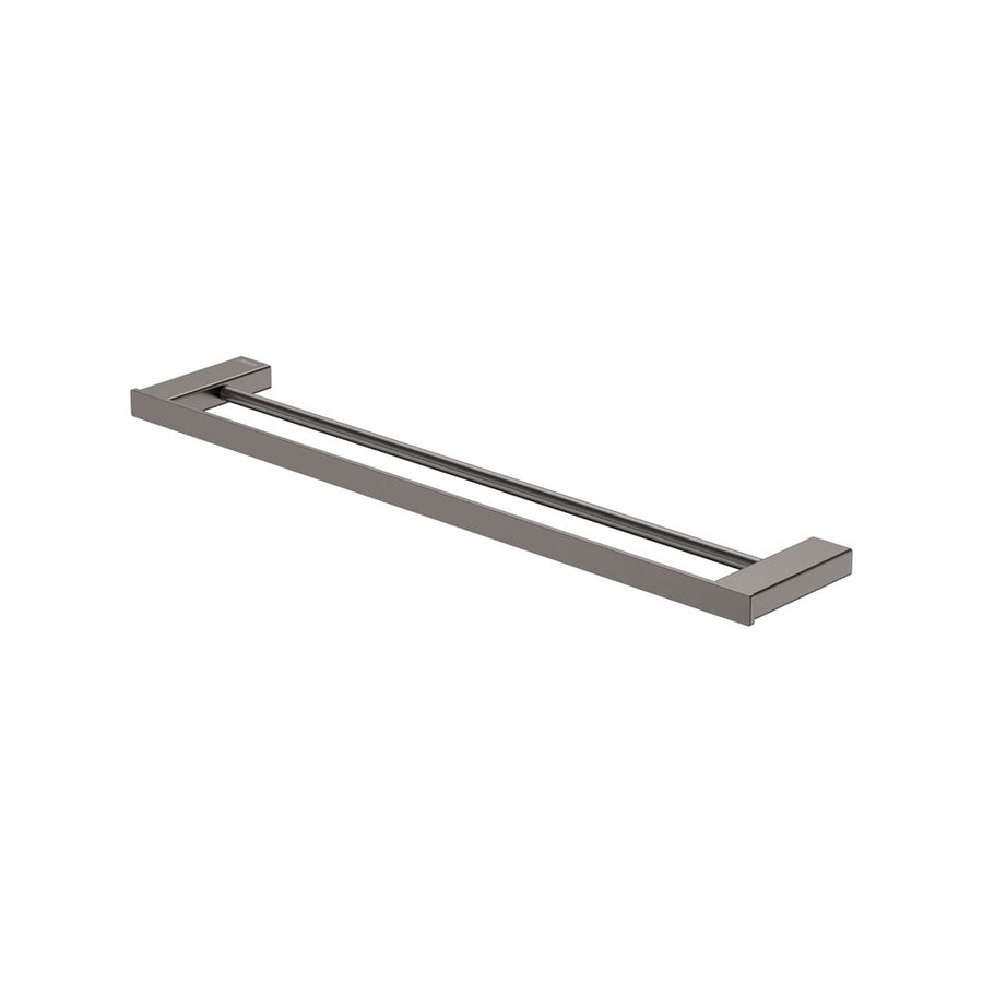 Tono Double Towel Rail 610mm Gun Metal – Bold Bathroom Finish | Pilbara Bathroom Warehouse Perth and regional Western Australia