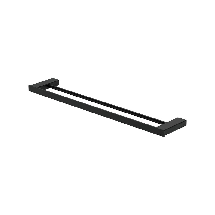 Tono Double Towel Rail 610mm Matte Black – Sleek & Stylish | Pilbara Bathroom Warehouse Perth and regional Western Australia