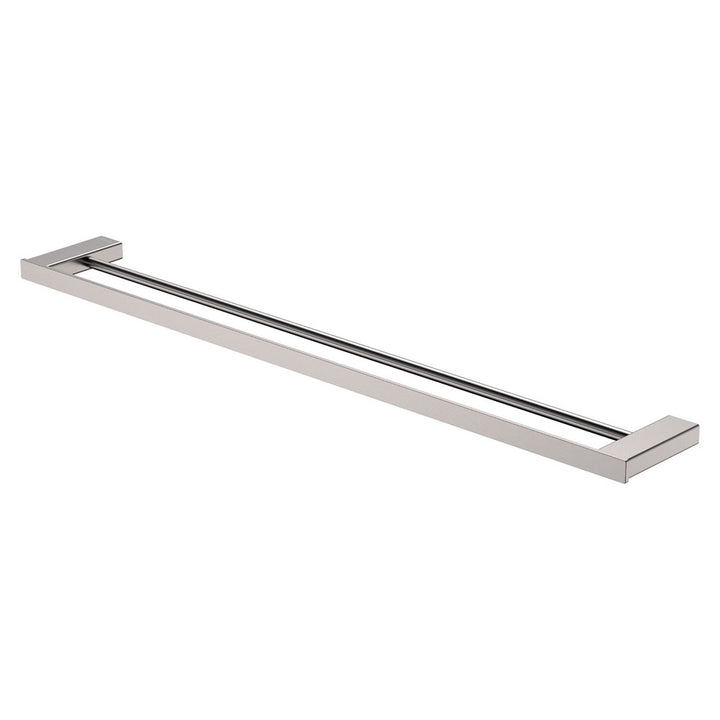 Tono Double Towel Rail 810mm Brushed Nickel – Wide Towel Storage | Pilbara Bathroom Warehouse Perth and regional Western Australia