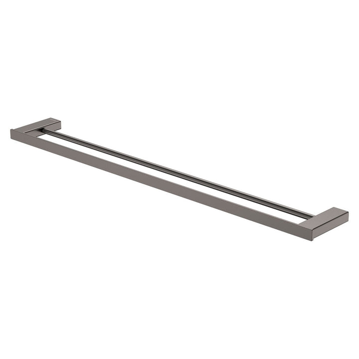 Tono Double Towel Rail, 810 mm, Gun Metal – Pilbara Bathroom Warehouse Perth and regional Western Australia