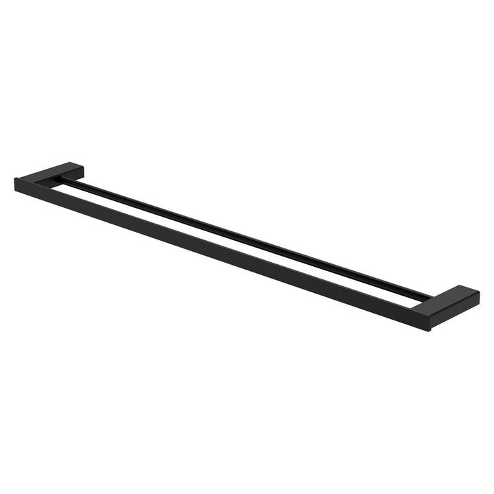 Tono Double Towel Rail, 810 mm, Matte Black – Pilbara Bathroom Warehouse Perth and regional Western Australia