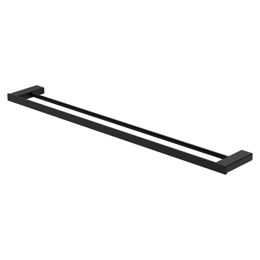 Tono Double Towel Rail, 810 mm, Matte Black – Pilbara Bathroom Warehouse Perth and regional Western Australia