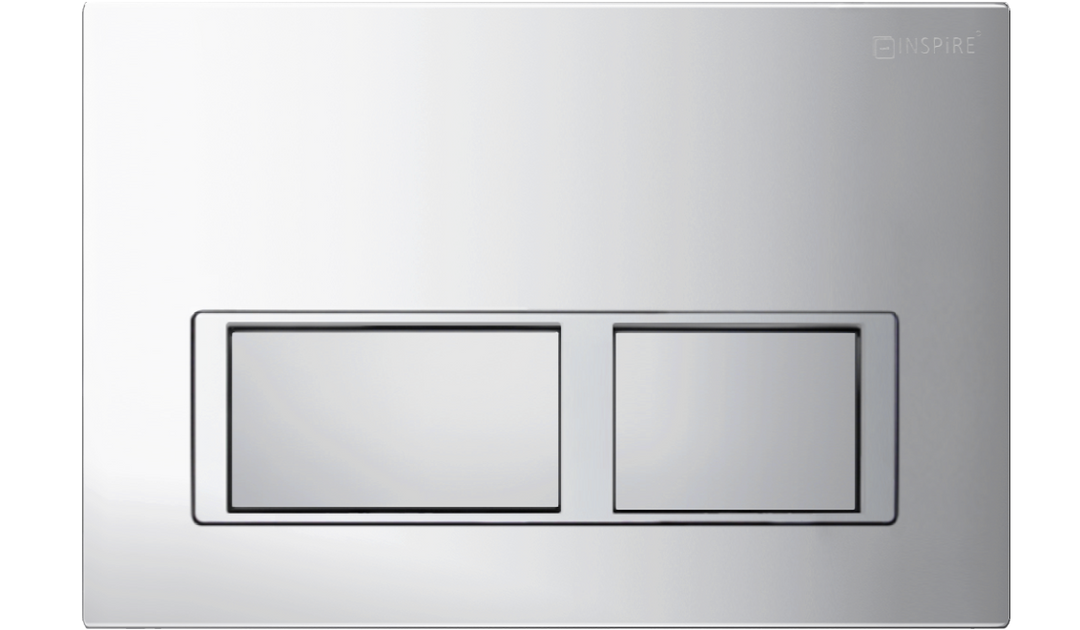 Inspire Dual Flush Plate Square Chrome