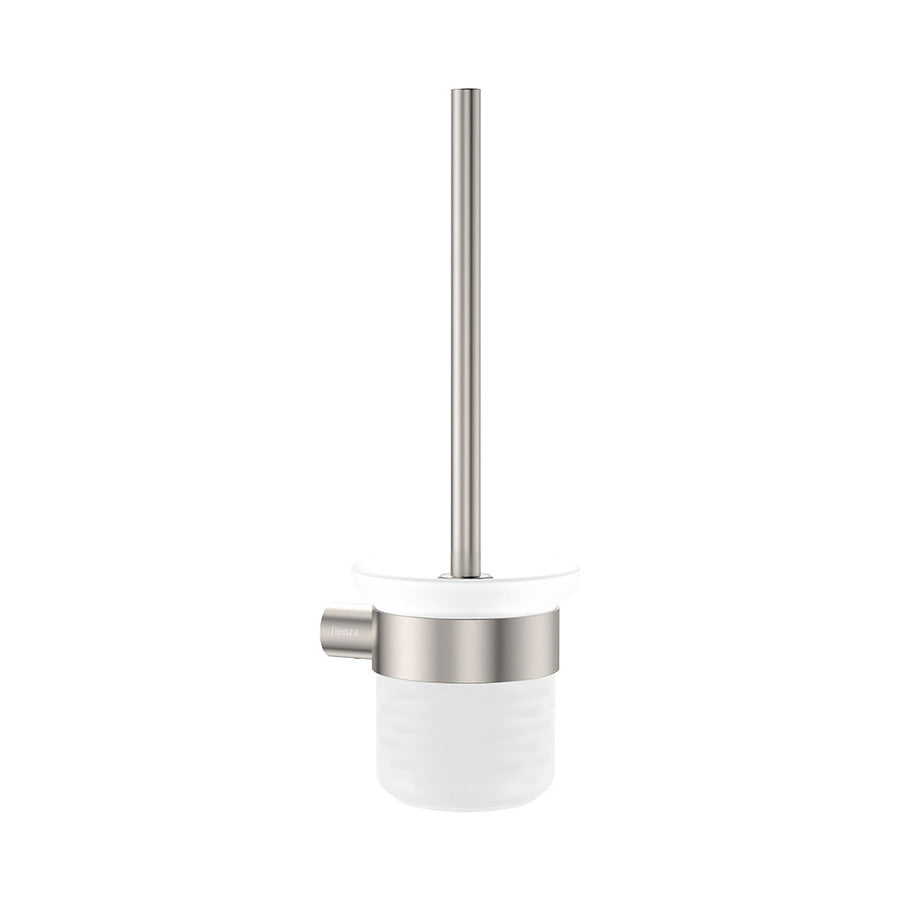 Empire Slim Toilet Brush & Holder, Brushed Nickel – Pilbara Bathroom Warehouse Perth and regional Western Australia