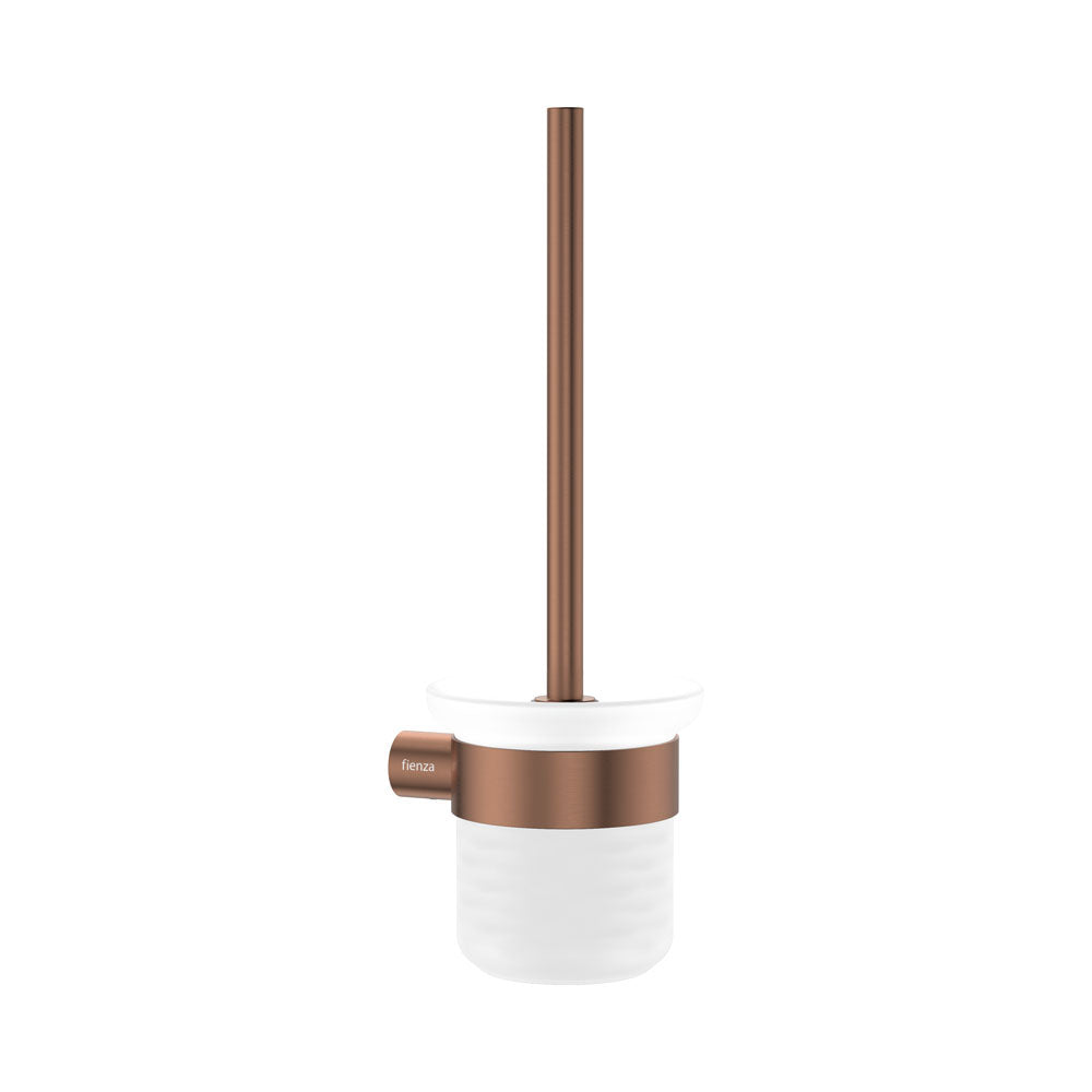 Empire Slim Toilet Brush & Holder, Brushed Copper – Pilbara Bathroom Warehouse Perth and regional Western Australia