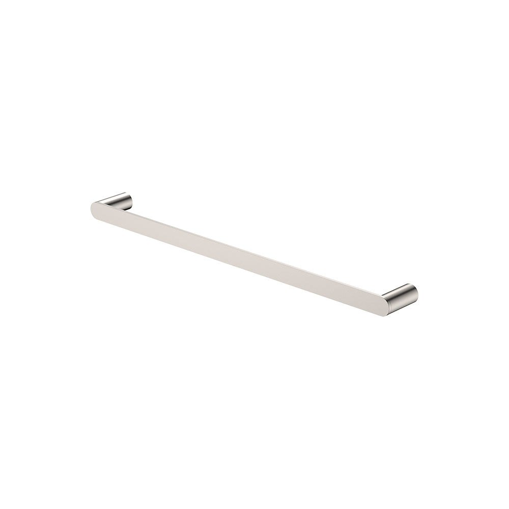 Empire Slim Single Towel Rail, 600mm, Brushed Nickel – Pilbara Bathroom Warehouse Perth and regional Western Australia