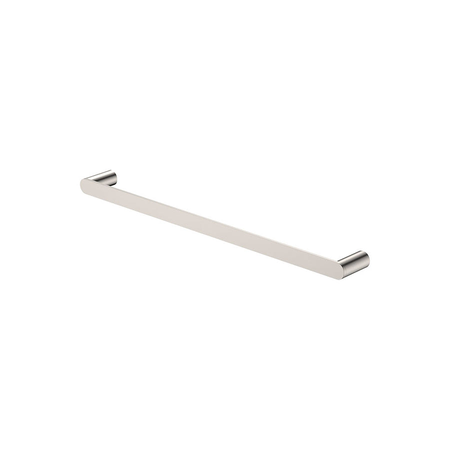 Empire Slim Single Towel Rail, 600mm, Brushed Nickel – Pilbara Bathroom Warehouse Perth and regional Western Australia