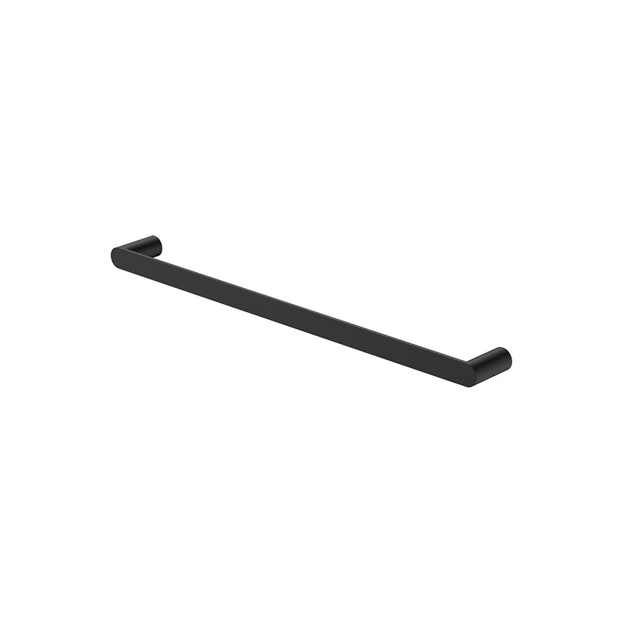 Empire Slim Single Towel Rail, 600mm, Matte Black – Pilbara Bathroom Warehouse Perth and regional Western Australia