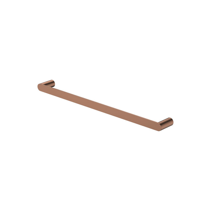 Empire Slim Single Towel Rail, 600mm, Brushed Copper – Pilbara Bathroom Warehouse Perth and regional Western Australia