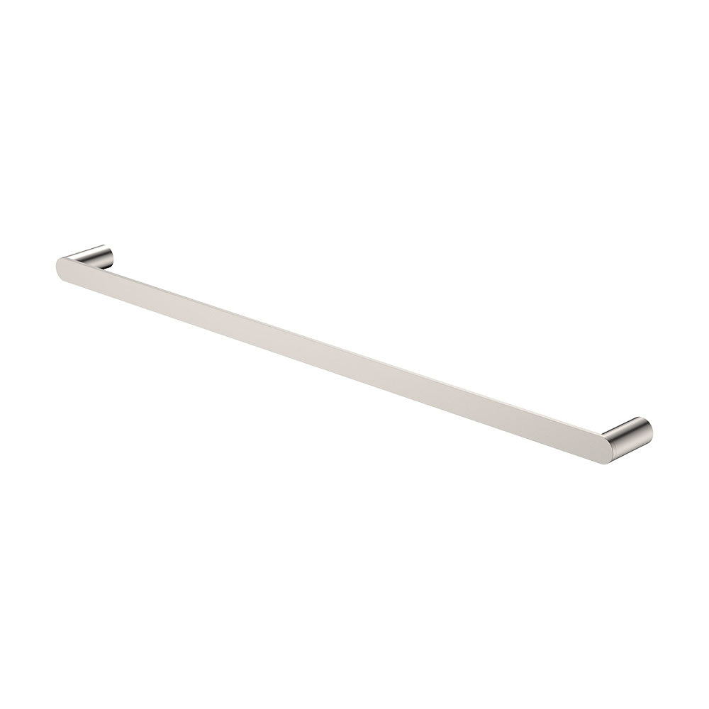 Empire Slim Single Towel Rail, 800mm, Brushed Nickel – Pilbara Bathroom Warehouse Perth and regional Western Australia