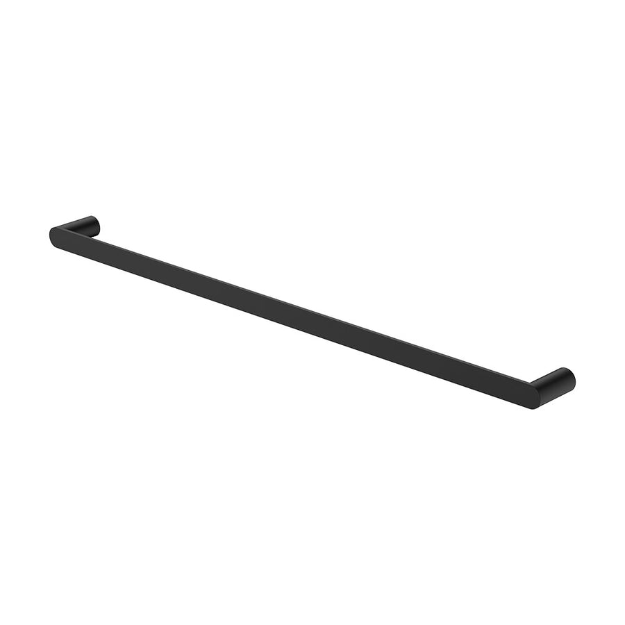 Empire Slim Single Towel Rail, 800mm, Matte Black – Pilbara Bathroom Warehouse Perth and regional Western Australia