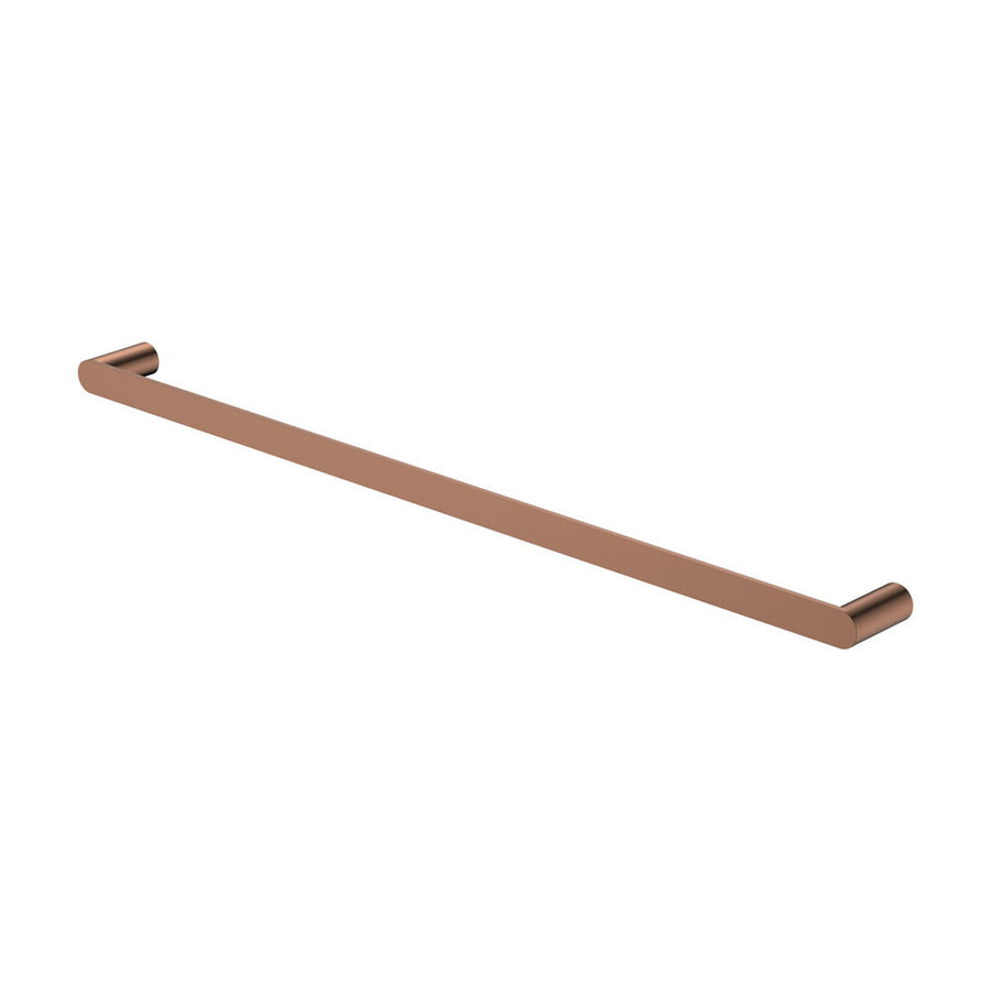 Empire Slim Single Towel Rail, 800mm, Brushed Copper – Pilbara Bathroom Warehouse Perth and regional Western Australia