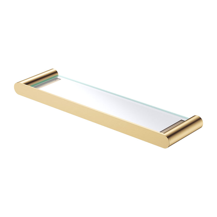 Empire Slim Glass Shelf, Urban Brass – Pilbara Bathroom Warehouse Perth and regional Western Australia