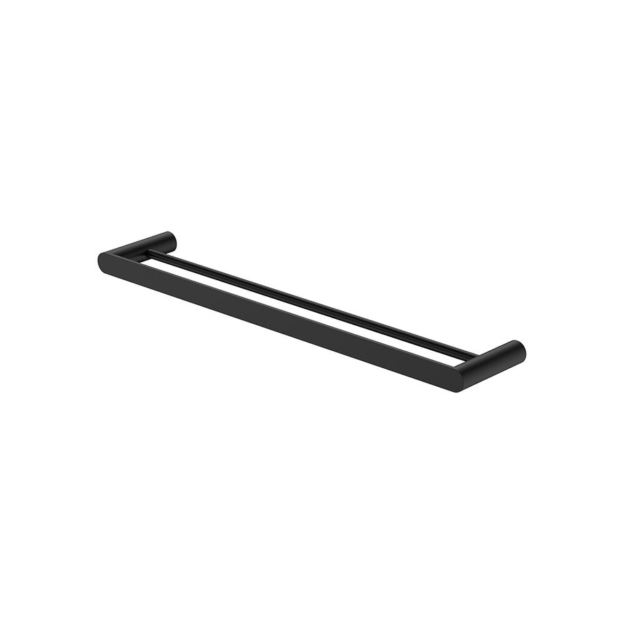Empire Slim Double Towel Rail, 600mm, Matte Black – Pilbara Bathroom Warehouse Perth and regional Western Australia