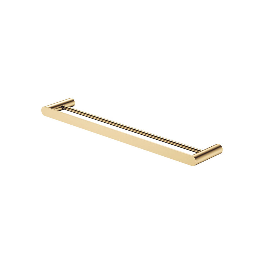 Empire Slim Double Towel Rail, 600mm, Urban Brass – Pilbara Bathroom Warehouse Perth and regional Western Australia