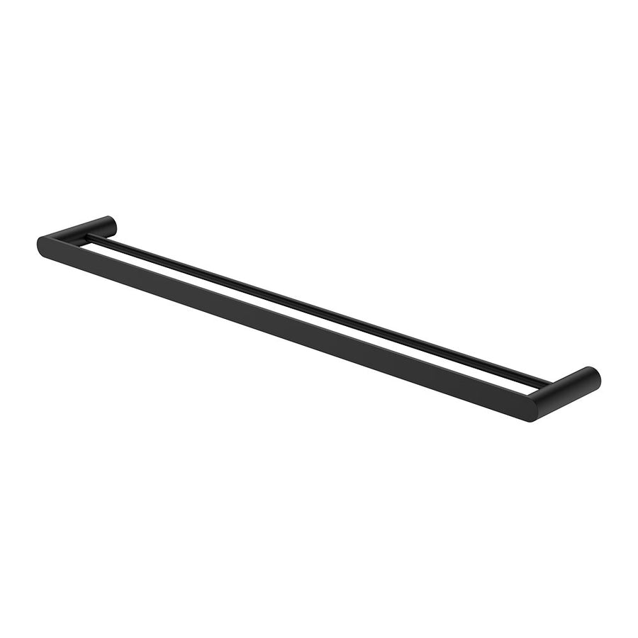 Empire Slim Double Towel Rail, 800mm, Matte Black – Pilbara Bathroom Warehouse Perth and regional Western Australia