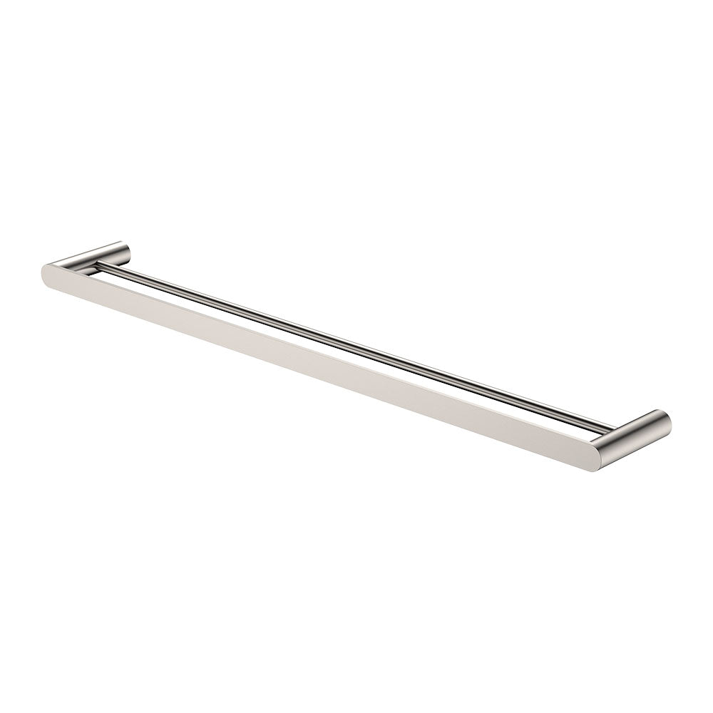 Empire Slim Double Towel Rail, 800mm, Brushed Nickel – Pilbara Bathroom Warehouse Perth and regional Western Australia