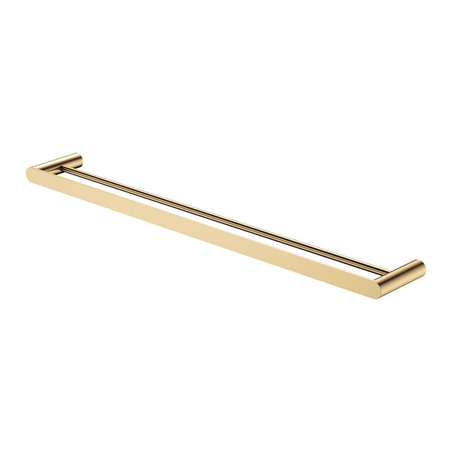 Empire Slim Double Towel Rail, 800mm, Urban Brass – Pilbara Bathroom Warehouse Perth and regional Western Australia