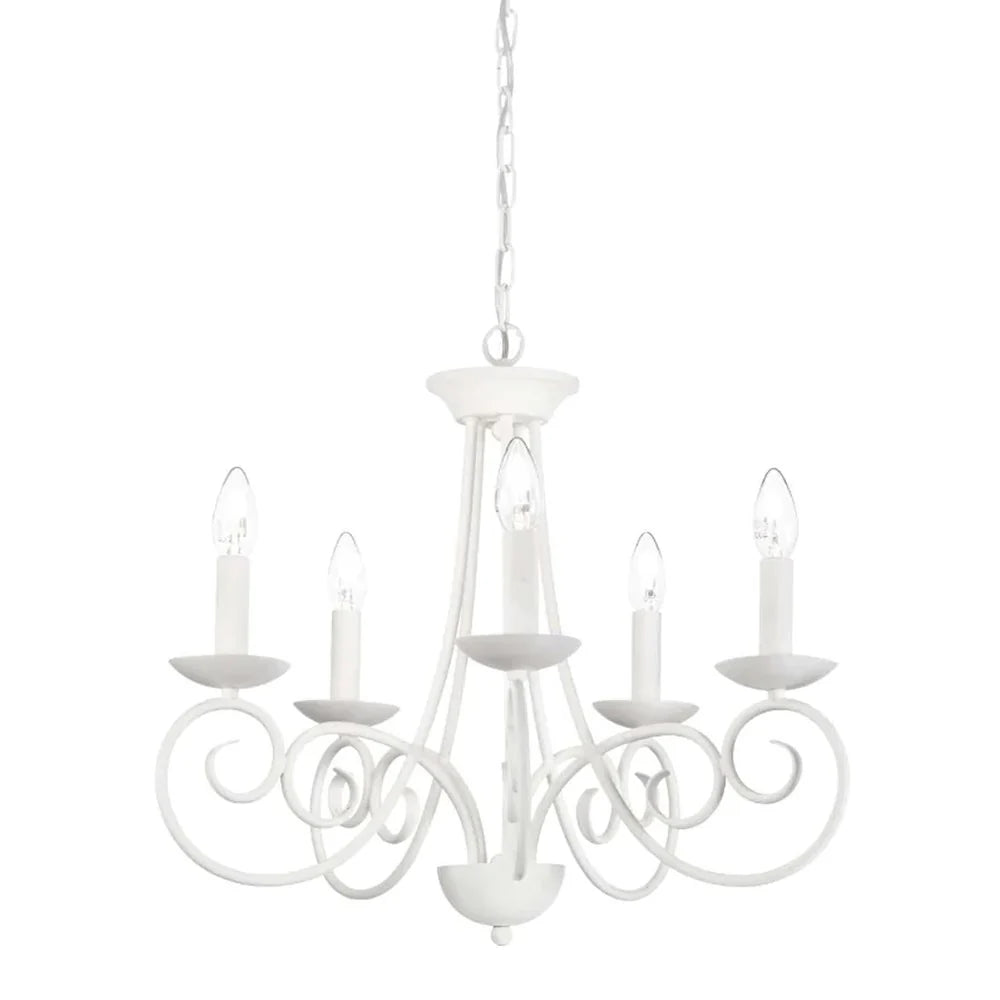 Sem Chandelier 5Lt in White