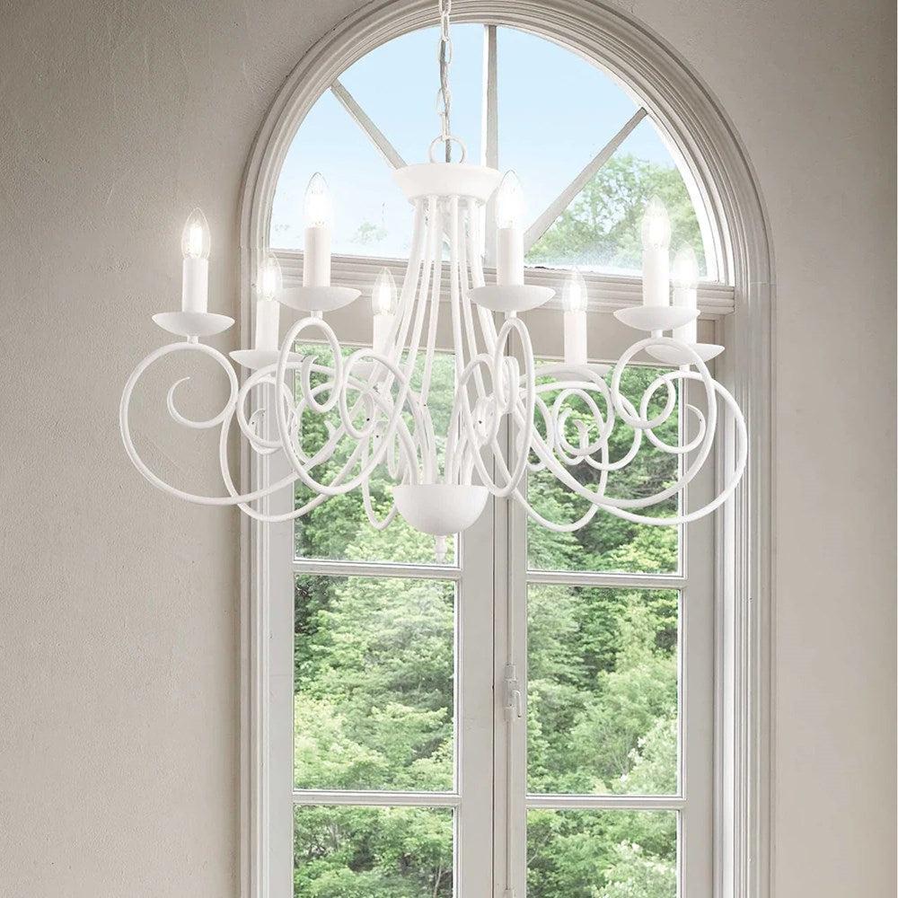 Sem Chandelier 8Lt in White