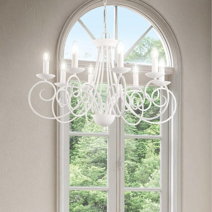 Sem Chandelier 8Lt in White