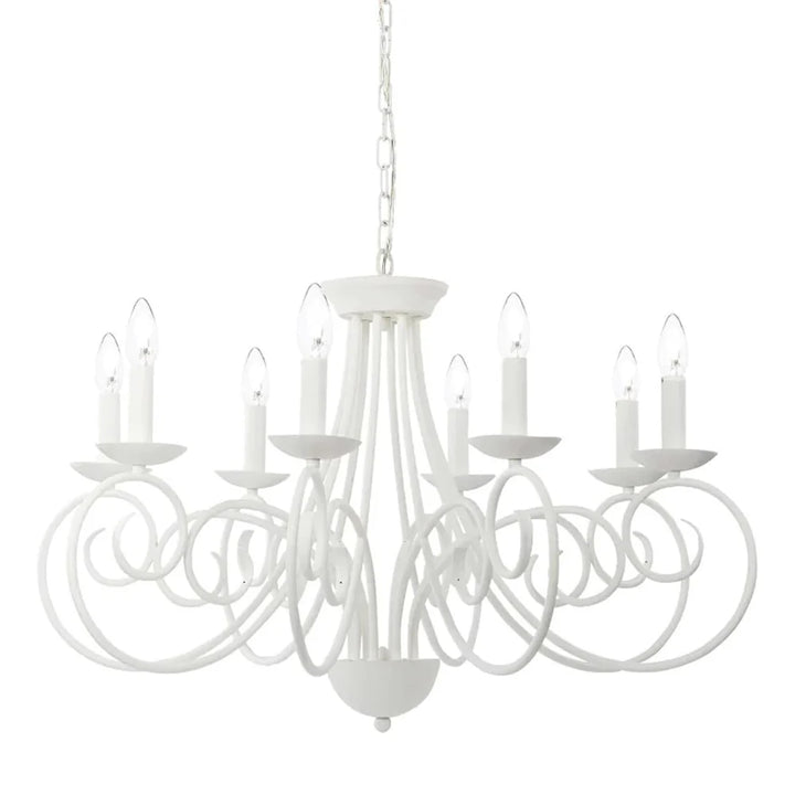 Sem Chandelier 8Lt in White