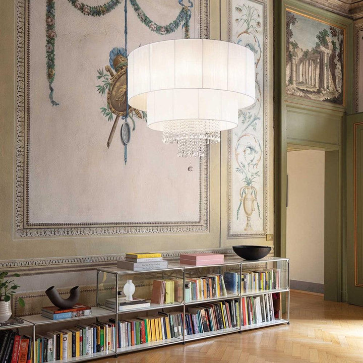 Opera Chandelier 10Lt in White