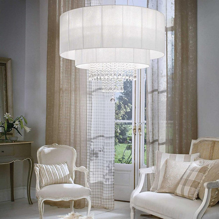 Opera Chandelier 10Lt in White
