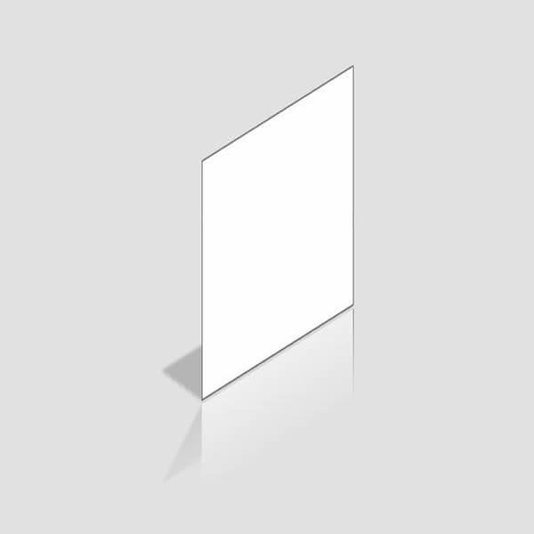Back Panel White Gloss 90cm