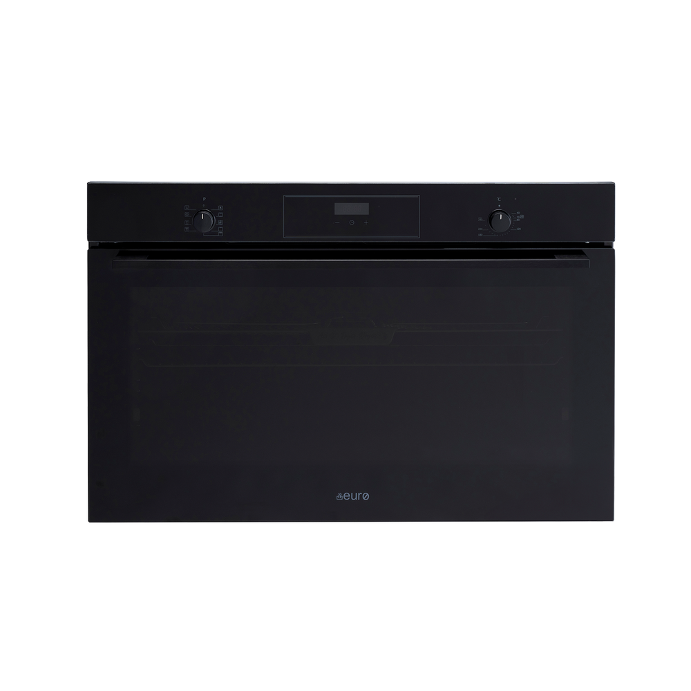 90 cm Black Giant Mutifunction Oven All black 7 x Multifunction with Airfry LED Clock | Pilbara Bathroom Warehouse - Perth, Western Australia