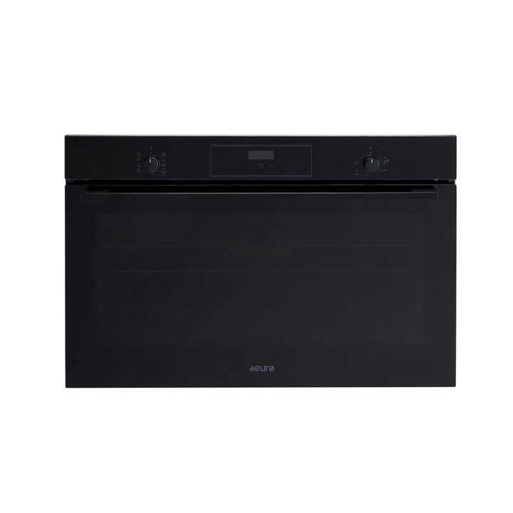 90 cm Black Giant Mutifunction Oven All black 7 x Multifunction with Airfry LED Clock | Pilbara Bathroom Warehouse - Perth, Western Australia