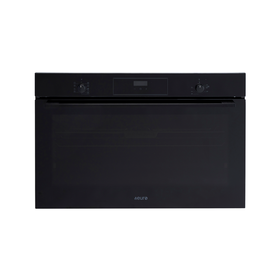 90 cm Black Giant Mutifunction Oven All black 7 x Multifunction with Airfry LED Clock | Pilbara Bathroom Warehouse - Perth, Western Australia