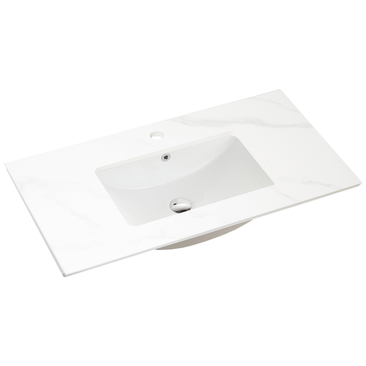 90cm Sintered Stone Vanity Top Single Bowl