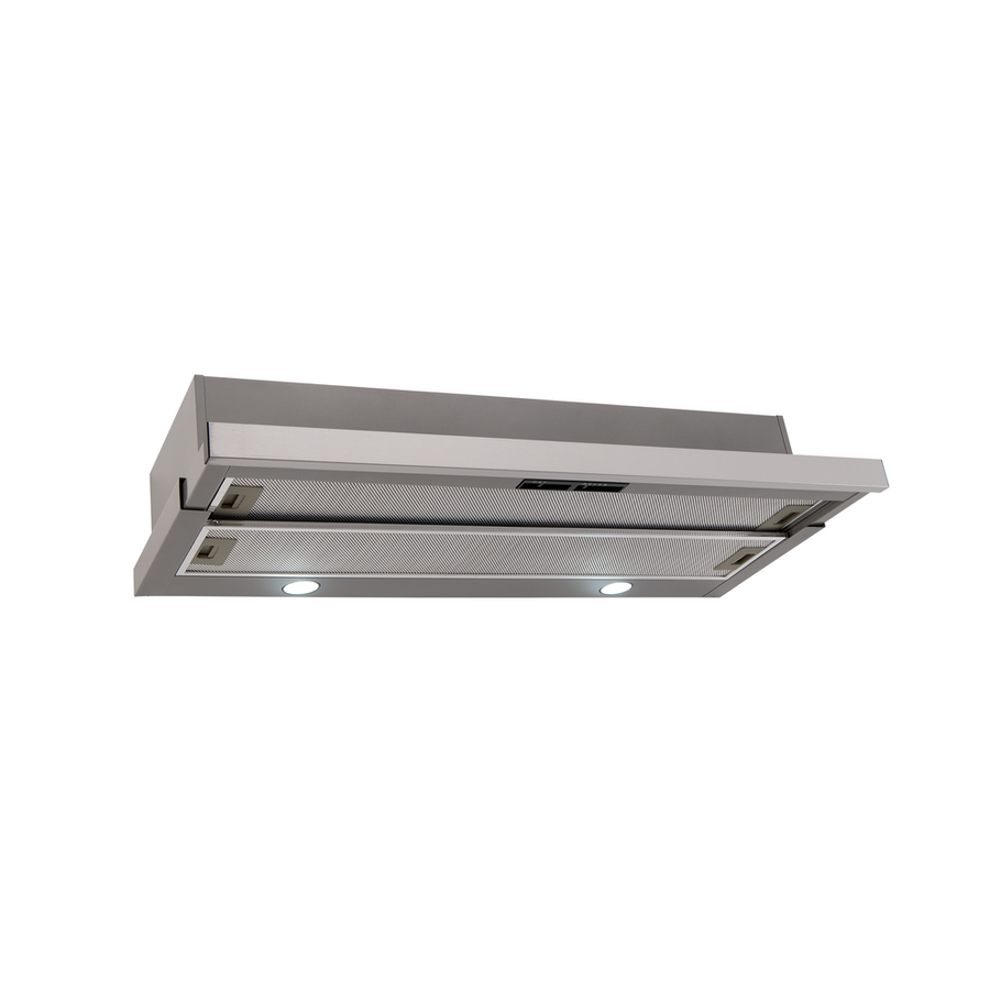 90cm Slide Out Rangehood with Twin Lamp, Dual Motor 440m3/h(TBC) Extraction, LED Lights | Pilbara Bathroom Warehouse - Perth, Western Australia