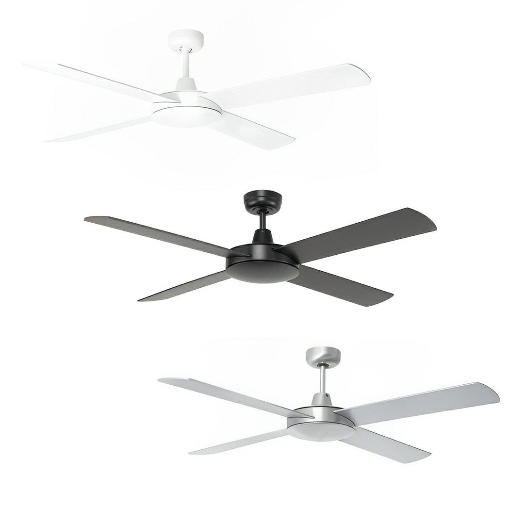 52″ Tempest AC Ceiling Fan White, Black, Brushed Aluminium 99983/XX Brilliant Lighting