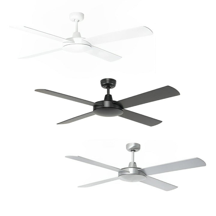 52″ Tempest AC Ceiling Fan White, Black, Brushed Aluminium 99983/XX Brilliant Lighting