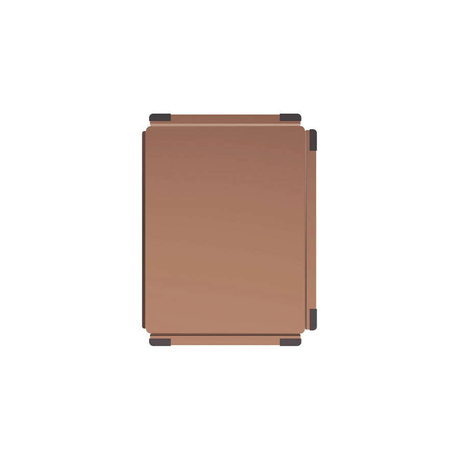 Hana Sink Drainer Tray, PVD Brushed Copper - Pilbara Bathroom Warehouse Perth and regional Western Australia