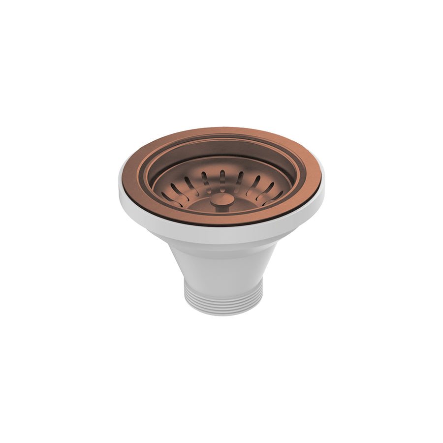 Hana Sink Basket Waste, PVD Brushed Copper - Pilbara Bathroom Warehouse Perth and regional Western Australia