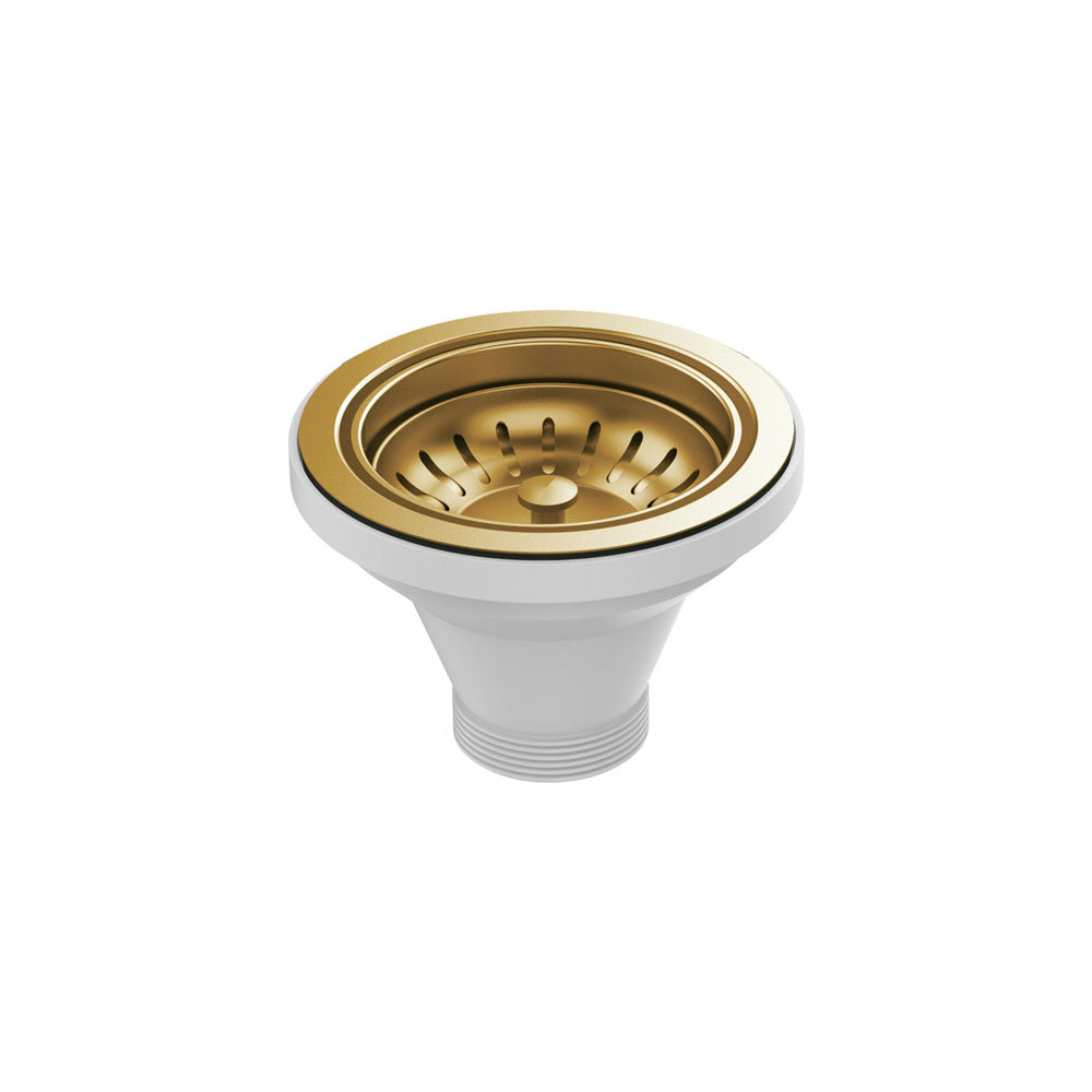 Hana Sink Basket Waste, PVD Rugged Brass - Pilbara Bathroom Warehouse Perth and regional Western Australia