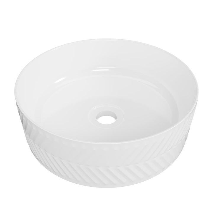 Allure Arrow Basin 360mm White Gloss