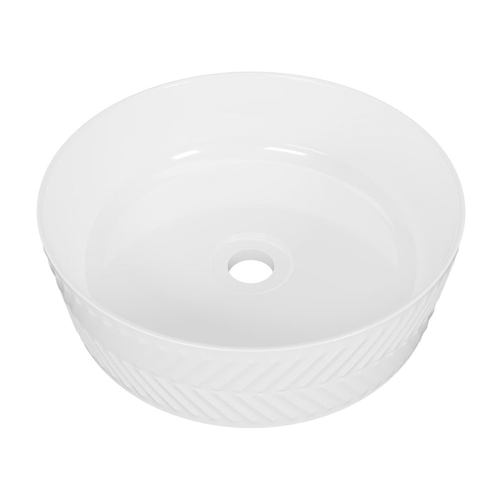 Allure Arrow Basin 360mm White Gloss
