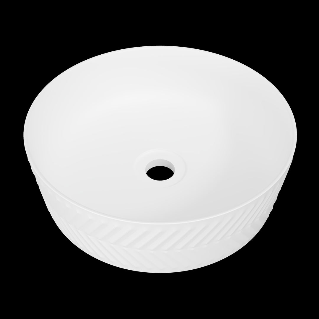Allure Arrow Basin 360mm White Matt