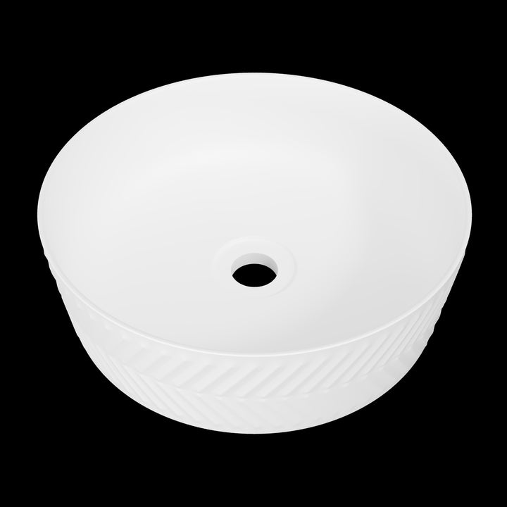 Allure Arrow Basin 360mm White Matt