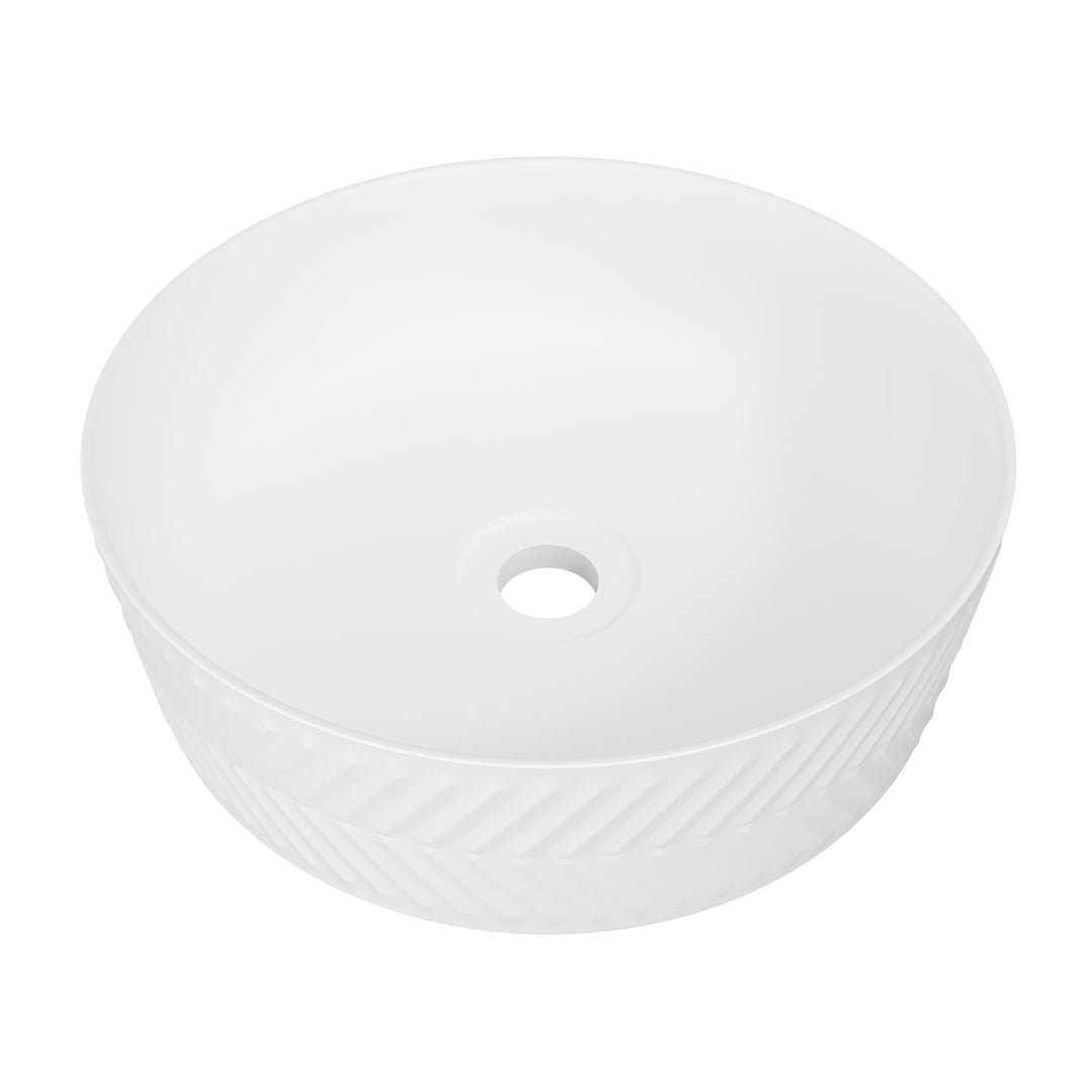 Allure Arrow Basin 360mm White Matte