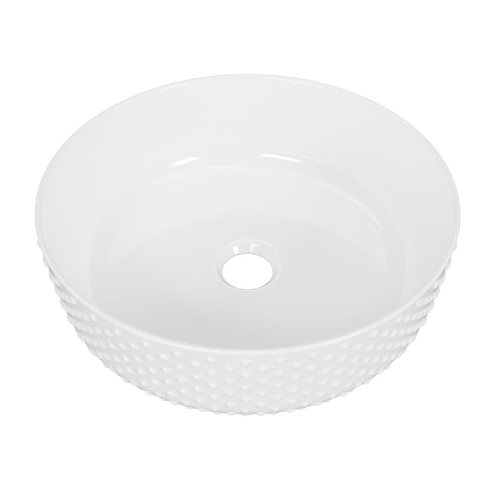 Allure Dimple Basin 360mm White Gloss