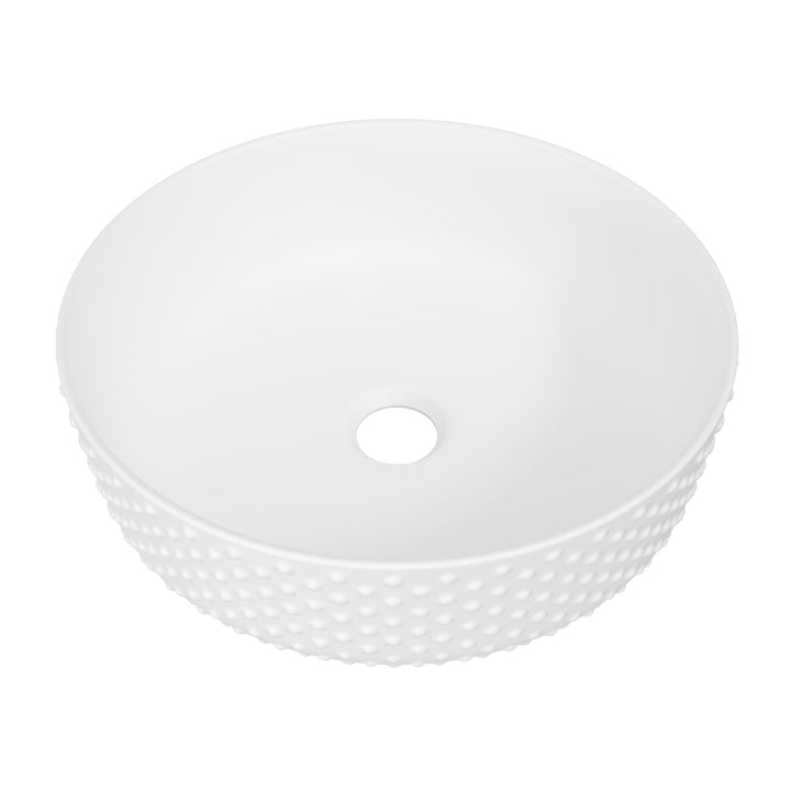 Allure Dimple Basin 360mm - White Matte