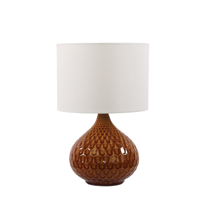 ALDER Ceramic Table Lamp Burnt-Orange